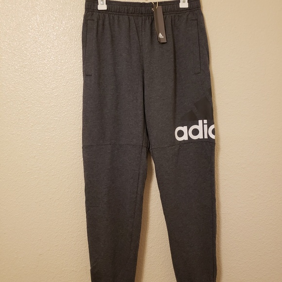 Men's adidas Essential Logo Jersey Pants Men's adidas Essential Logo Jersey Pants